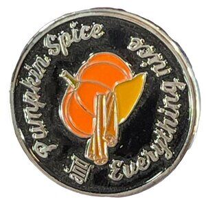 Pumpkin Spice Nice Lapel Pin Autumn Harvest Fall Badge Accessories Brooch Gift
